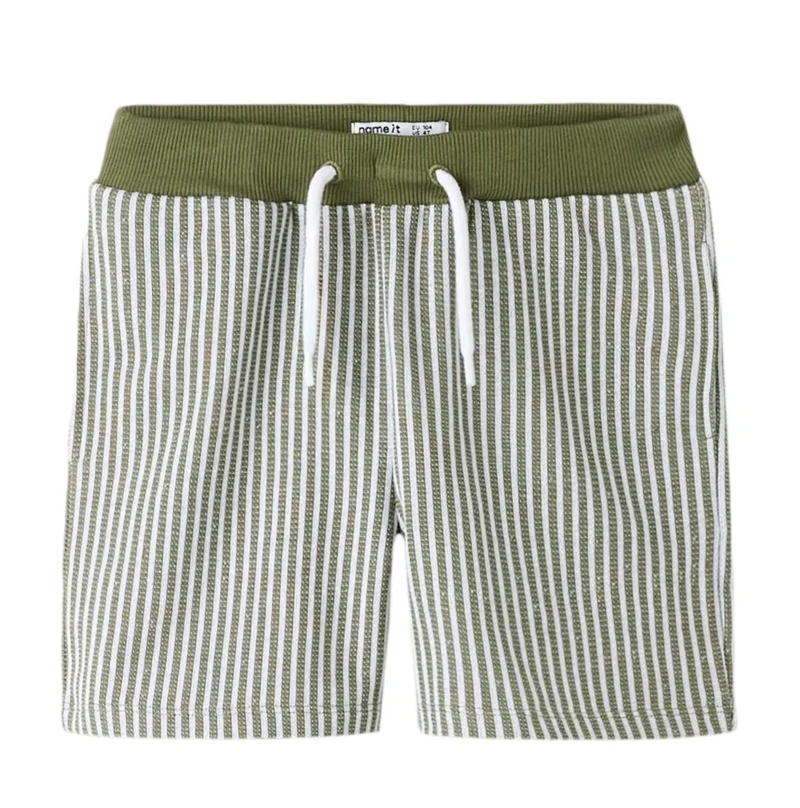 name it gestreifte Shorts (nmmhans) grün