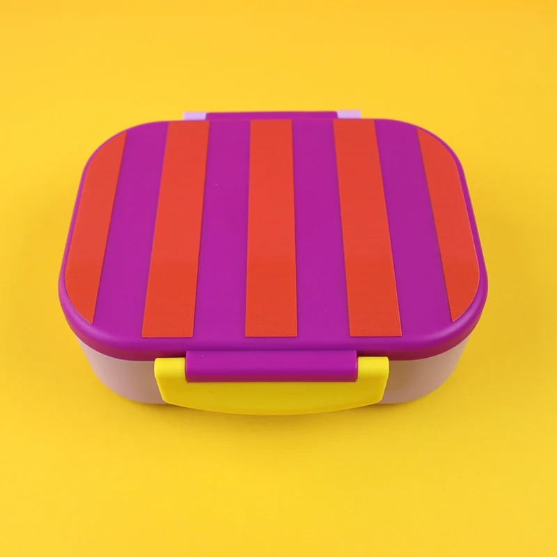 ava&yves Brotdose violett/ rot-flieder