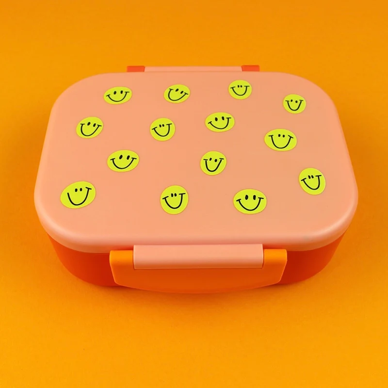 ava&yves Brotdose Smile rosa/rot/violett