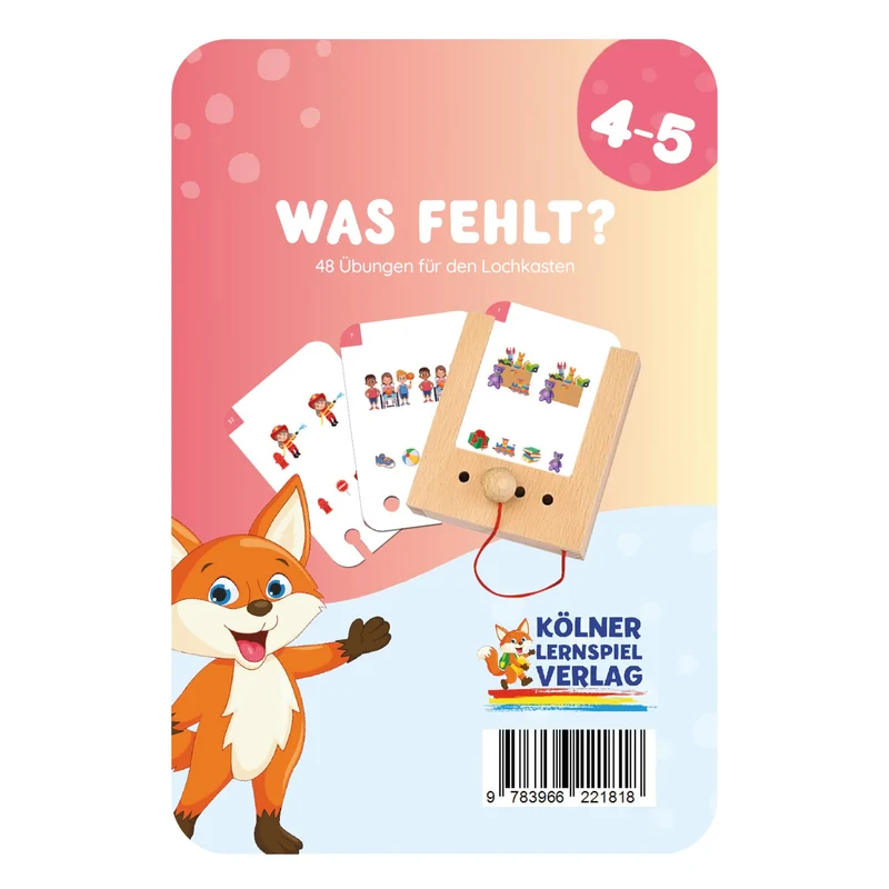 Was fehlt? Unterschiede erkennen 4-5 Jahre - Übungen für den Lochkasten