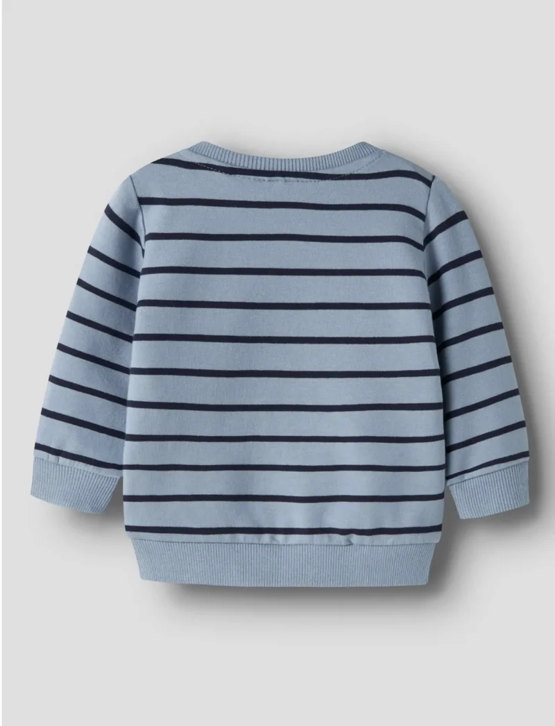 name it Baby Sweatshirt (nbmlarsbo) Ashley Blue