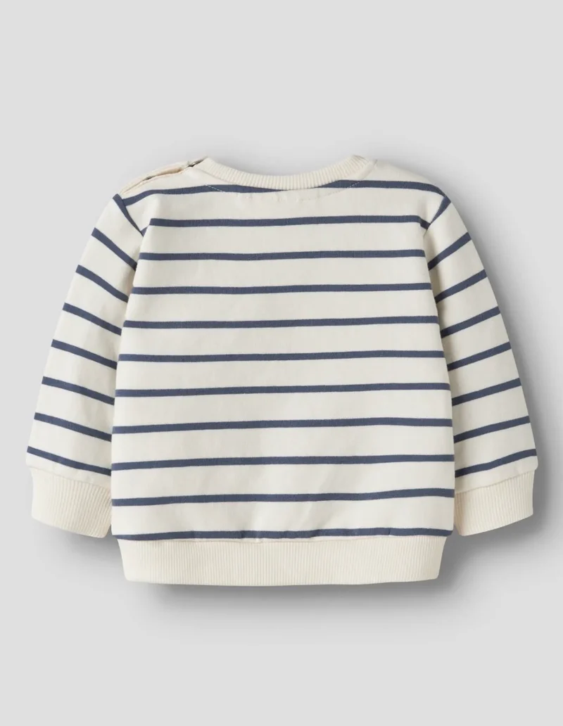 name it Baby Sweatshirt (nbmlarsbo) Antique White