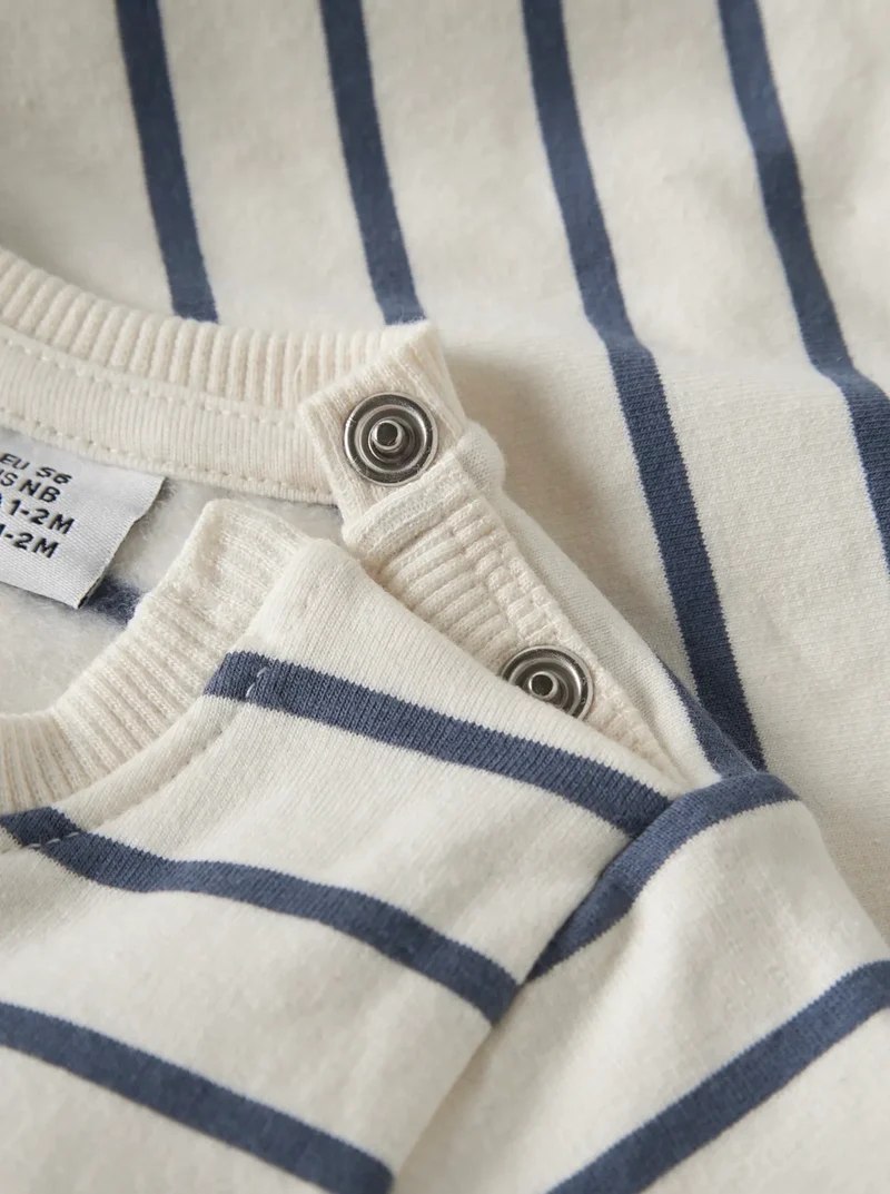 name it Baby Sweatshirt (nbmlarsbo) Antique White