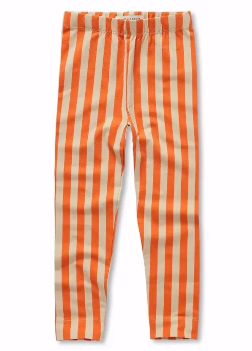 Sproet & Sprout Leggings orange gestreift