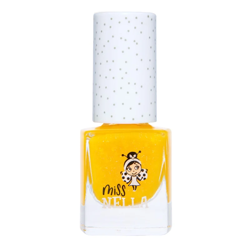 Miss Nella abziehbarer, geruchloser Nagellack Honey Twinkles