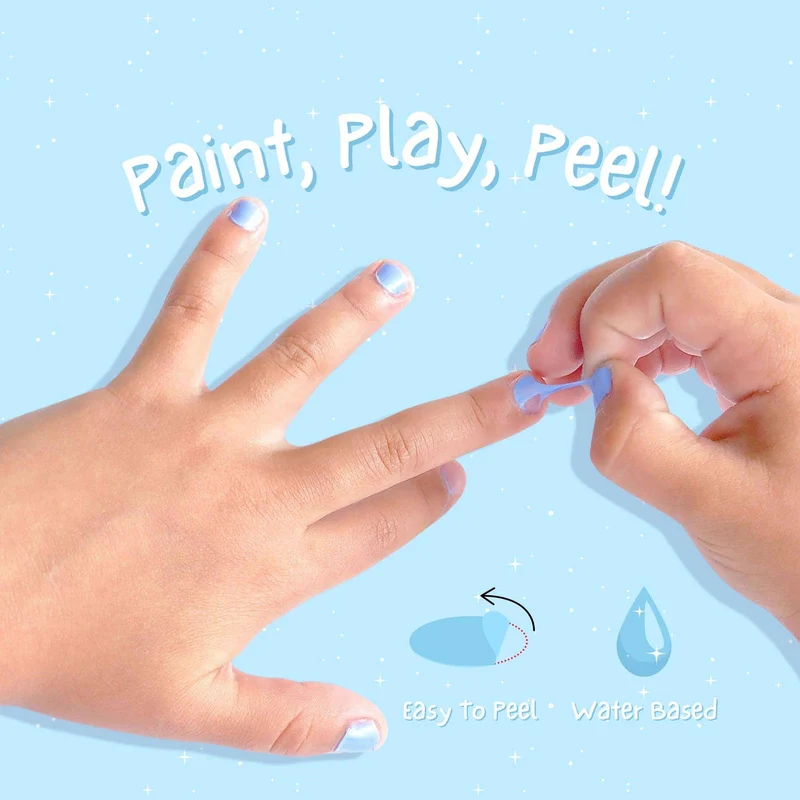 Miss Nella Abziehbarer Geruchsfreier Nagellack für Kinder Cool Kid