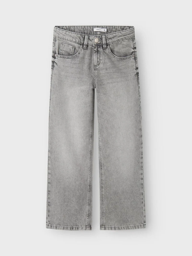 name it Jeans mit weitem Bein hellgrau (nkfrose)