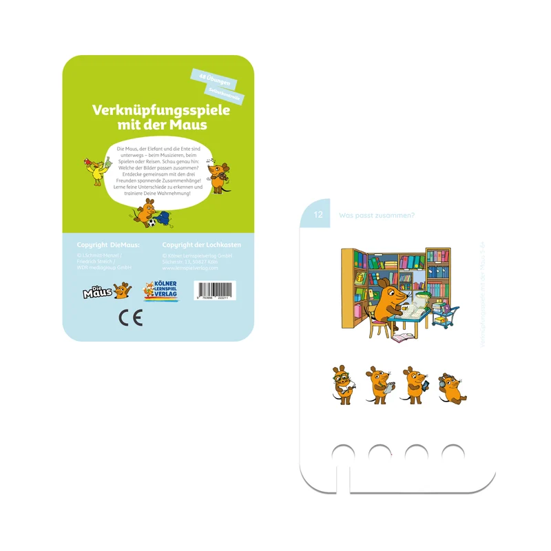 Verknüpfungsspiele mit der Maus 5-6+ - Übungen für den Lochkasten