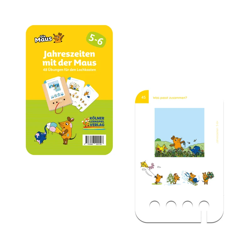 Jahreszeiten mit der Maus 5-6+ - Übungen für den Lochkasten