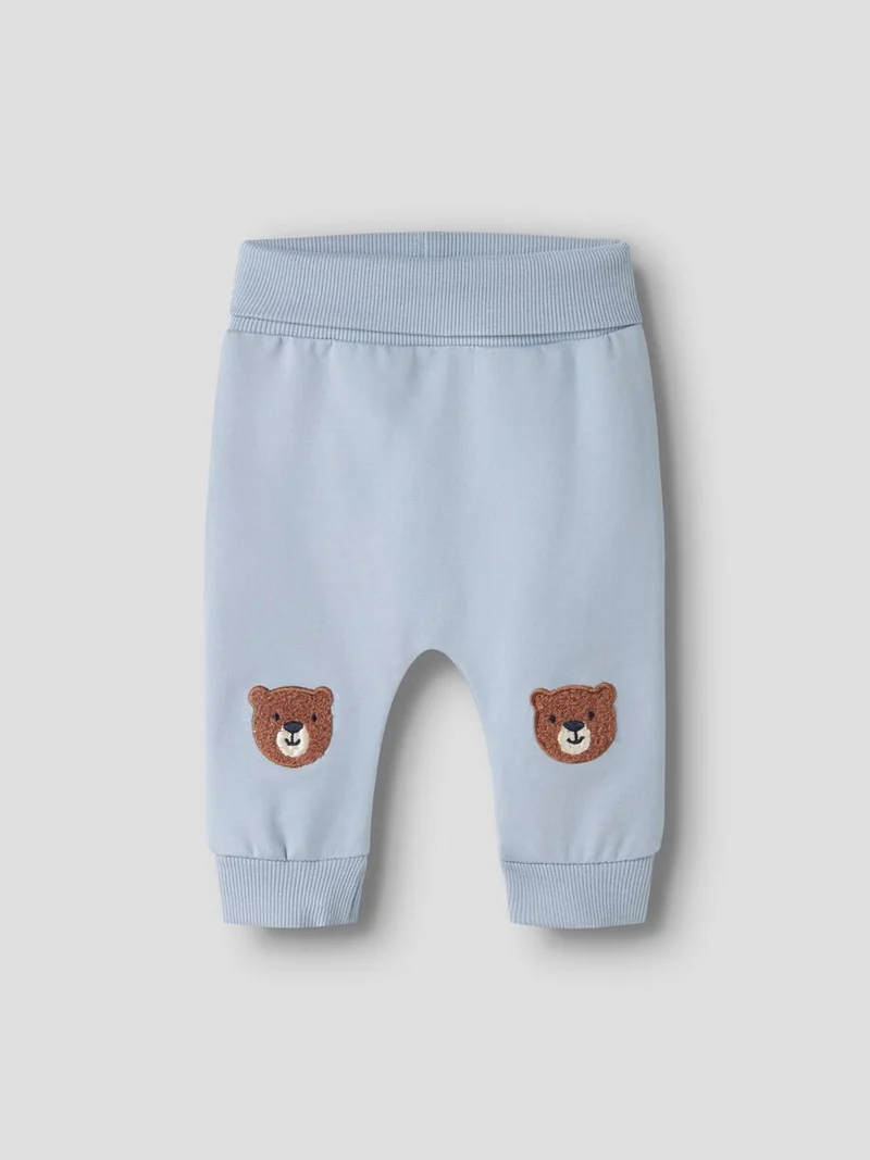 name it Jogginghose hellblau mit Bär (nbmdaddel)