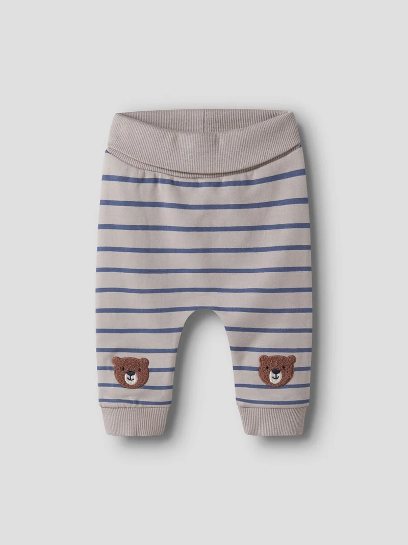 name it Jogginghose gestreift mit Bär (nbmdaddel)