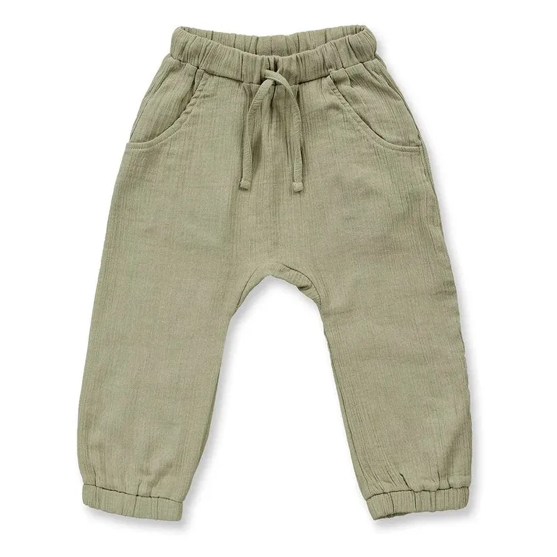 Sense Organics Kinderhose Loki salbeigrün