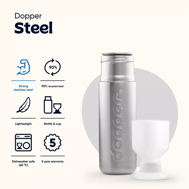 Dopper Steel Flasche 490ml