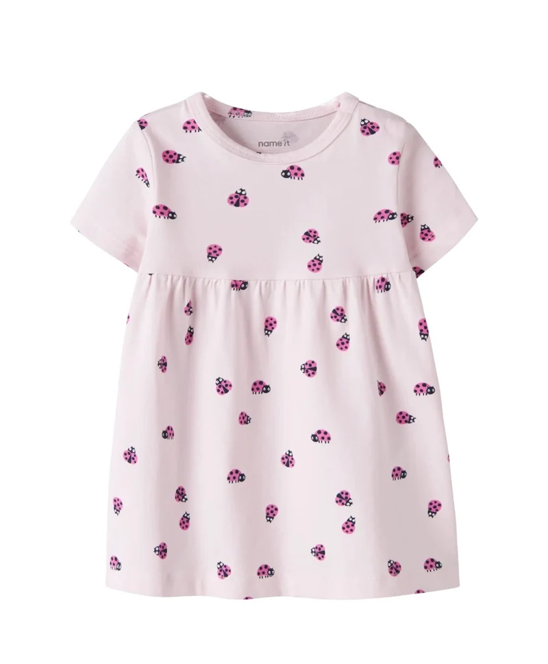 name it Kurzarmkleid Rosa mit Marienkäfern ( nbfvandora)