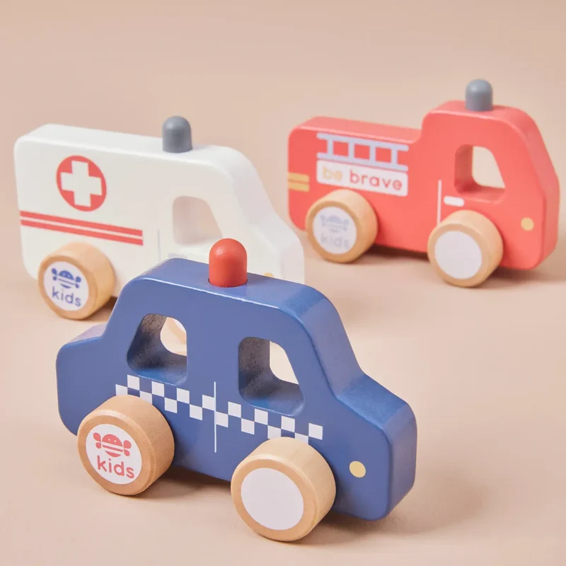 just bee kids Rettungsfahrzeuge aus Holz