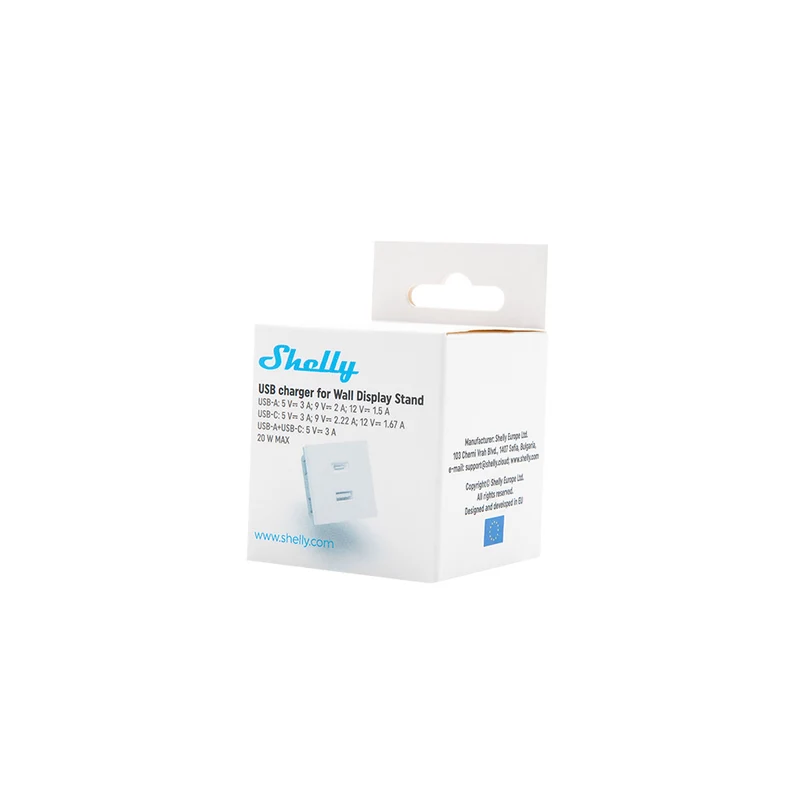 Shelly USB Charger-Wall Display Stand w.