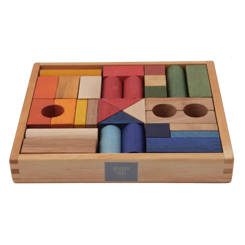 Wooden Story Regenbogen Holzklötze
