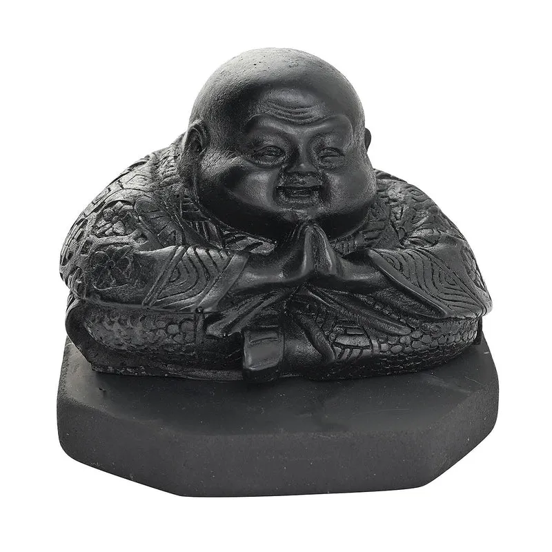 Chinese Buddha Shungite Figurine 1.5x1.75 Approx. 1200.00ctw