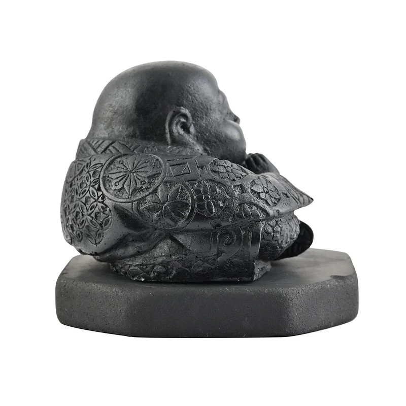 Chinese Buddha Shungite Figurine 1.5x1.75 Approx. 1200.00ctw