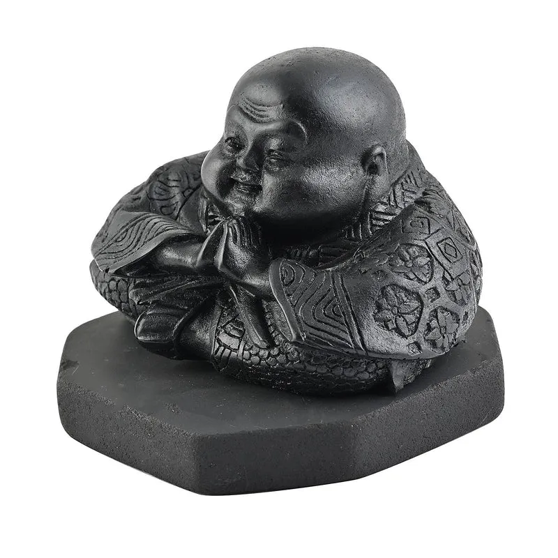 Chinese Buddha Shungite Figurine 1.5x1.75 Approx. 1200.00ctw