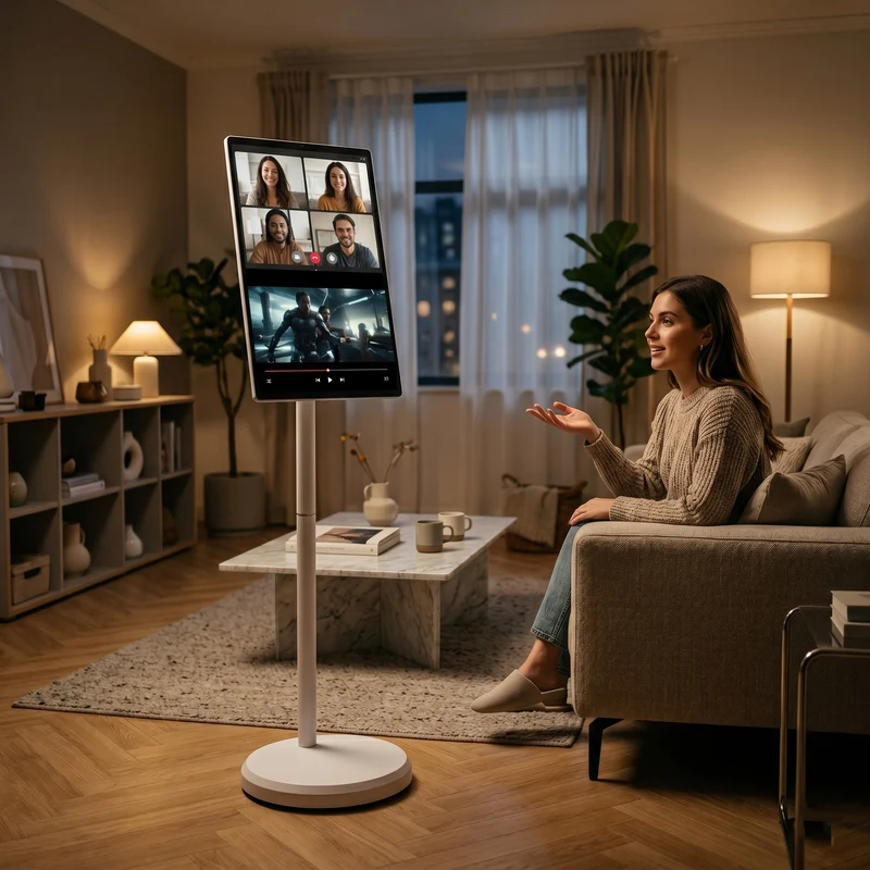 SmartView Touch Display mit Android 13, 21,5 Zoll Full HD Bildschirm, WLAN und Bluetooth, Weiß