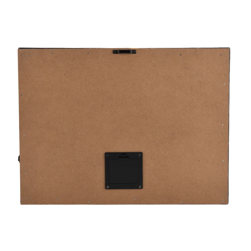 LED-Leinwandbild Festliches Winterdorf, mit 10 warmweißen LEDs und 30 Lichtfasern, Größe 30x40x1,8 cm