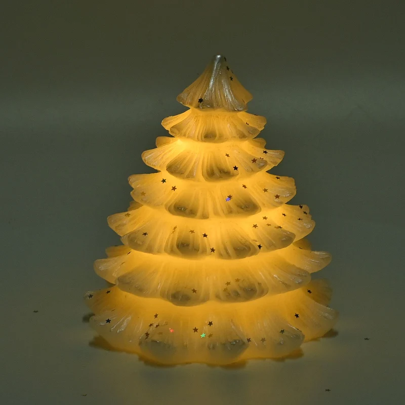 LED Kerze 13.5x15cm mit warmes Licht