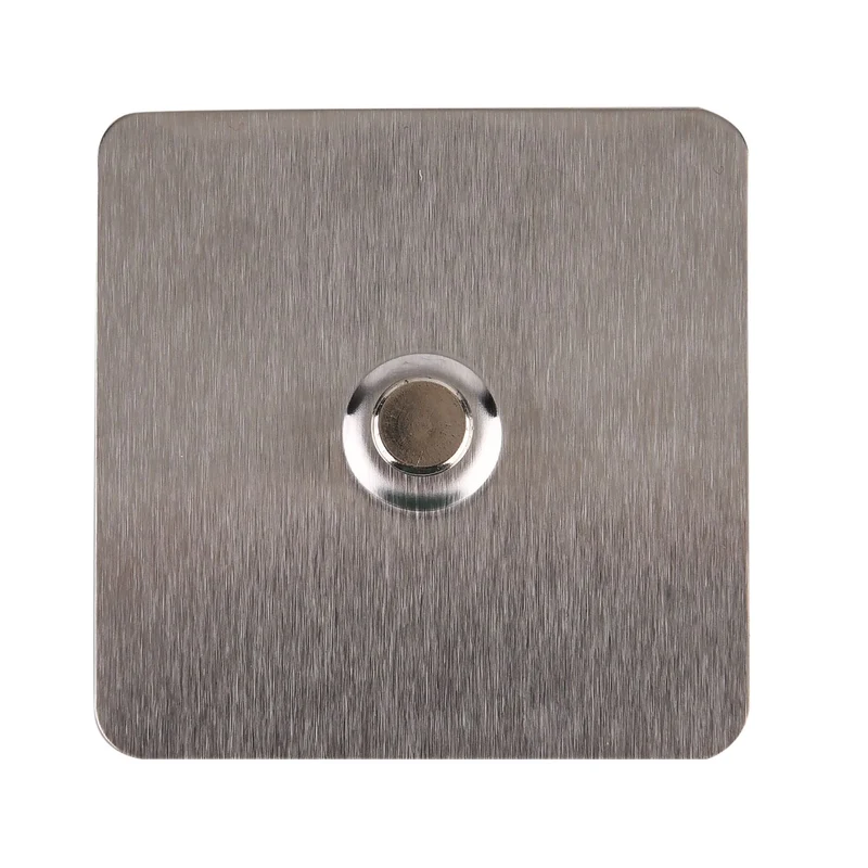 4 robuste Wandhaken aus Edelstahl mit selbstklebender Rückseite, ideal für Küche, Bad oder Büro. Tragkraft bis 3,5?kg, 6x6cm