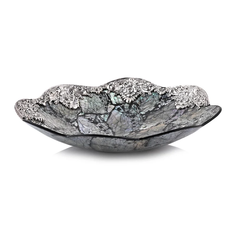Royal Bali - Abalone Muschel Blütenförmige Dekoschale, 925 Silber