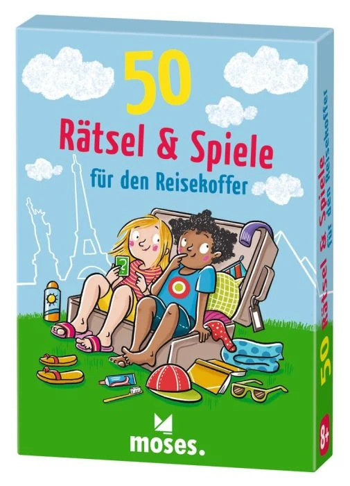 Moses 50 Rätsel & Spiele für den Reisekoffer