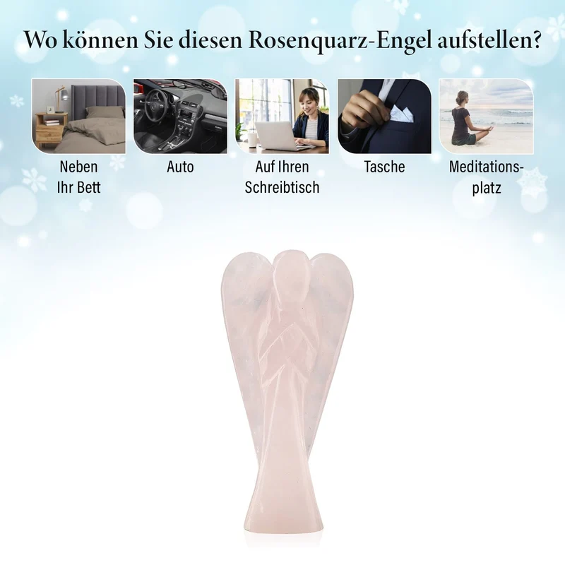 2er Set - Schutzengel aus Aventurin und Energie-Armband, Handgefertigt