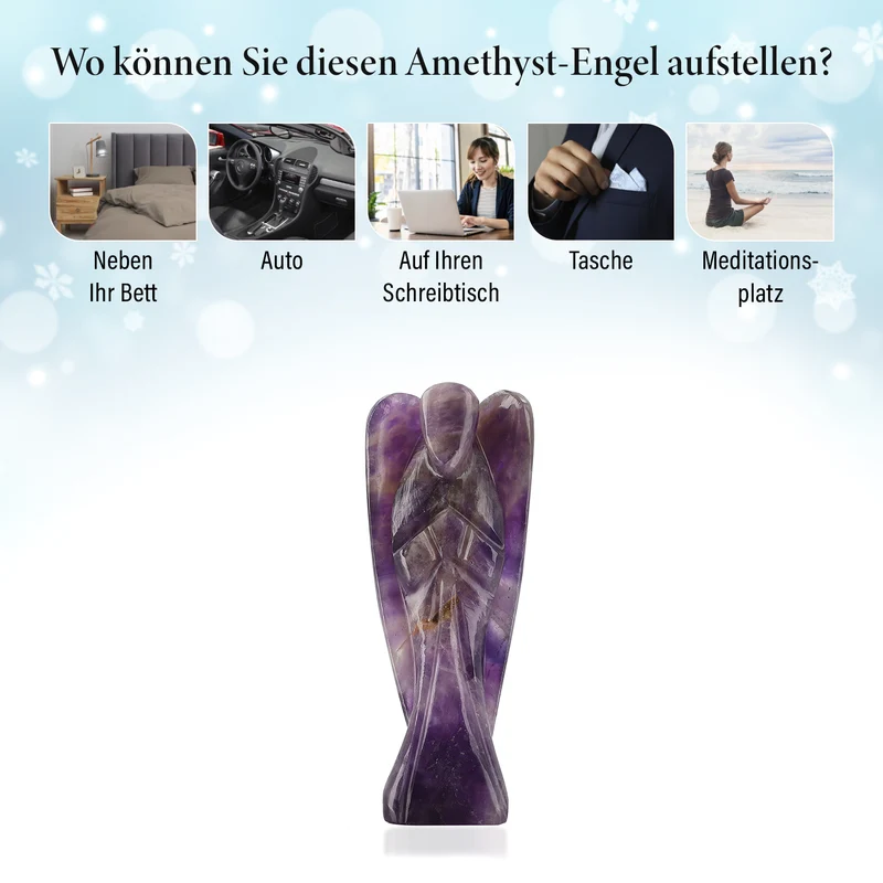 2er Set - Schutzengel aus Aventurin und Energie-Armband, Handgefertigt