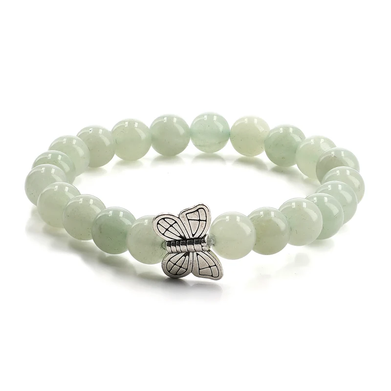 2er Set - Schutzengel aus Aventurin und Energie-Armband, Handgefertigt
