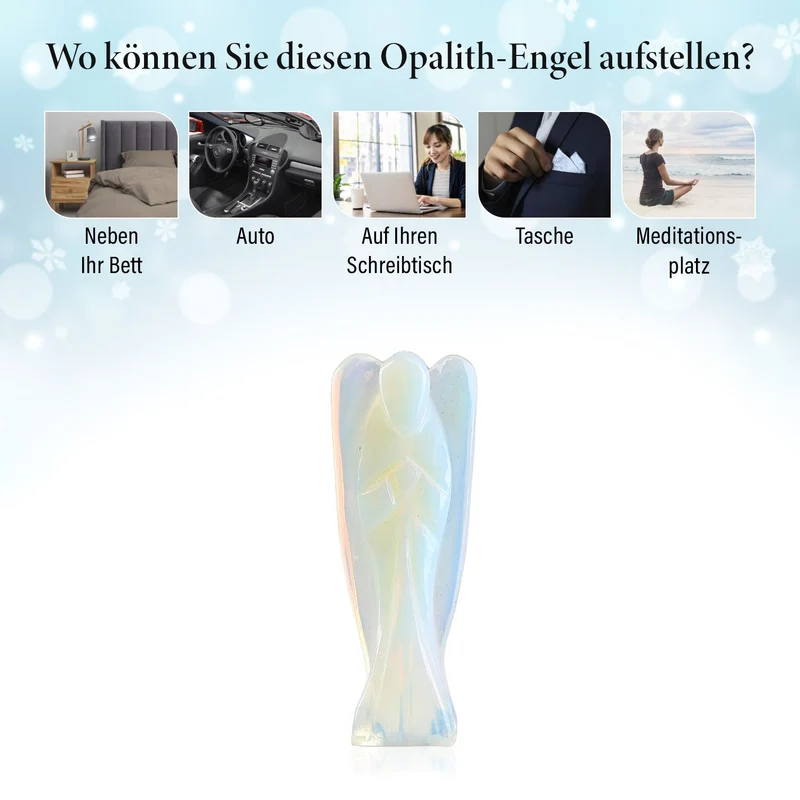 2er Set - Schutzengel aus Aventurin und Energie-Armband, Handgefertigt