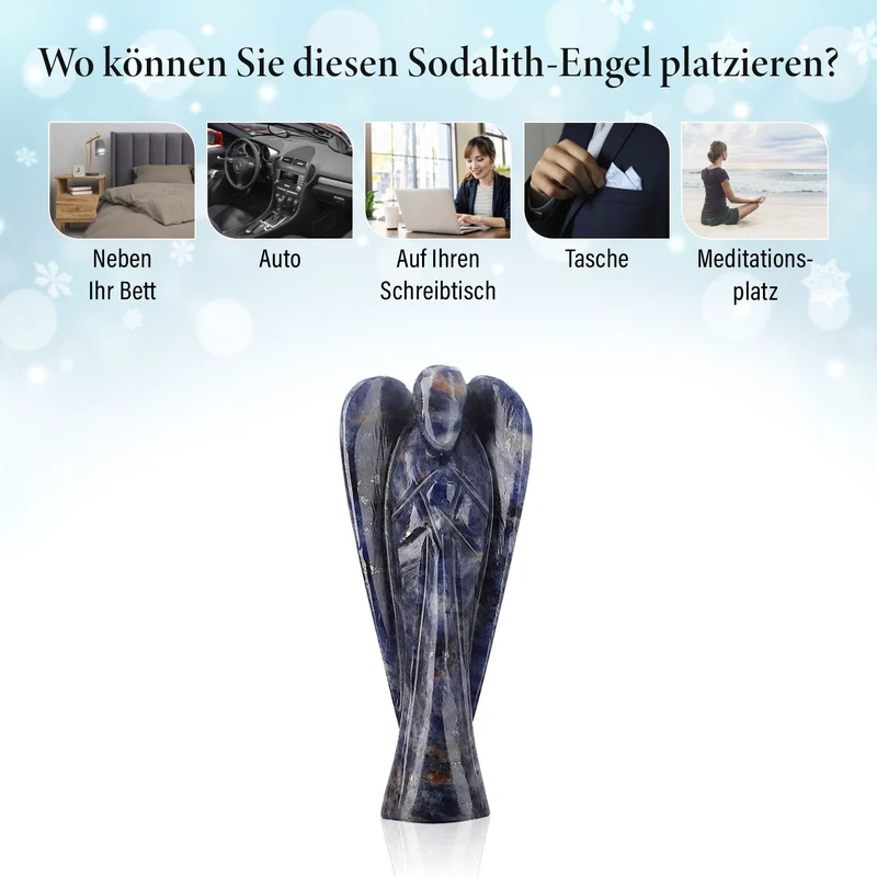 2er Set - Schutzengel aus Aventurin und Energie-Armband, Handgefertigt