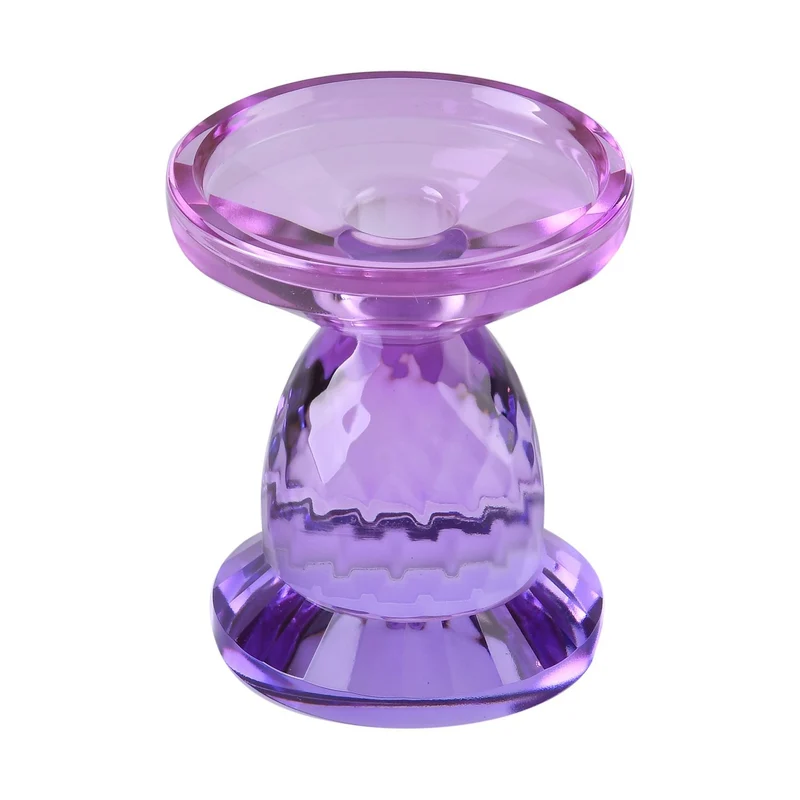 Ananasförmiger Kerzenhalter aus Glas, Größe:10x13cm, lila