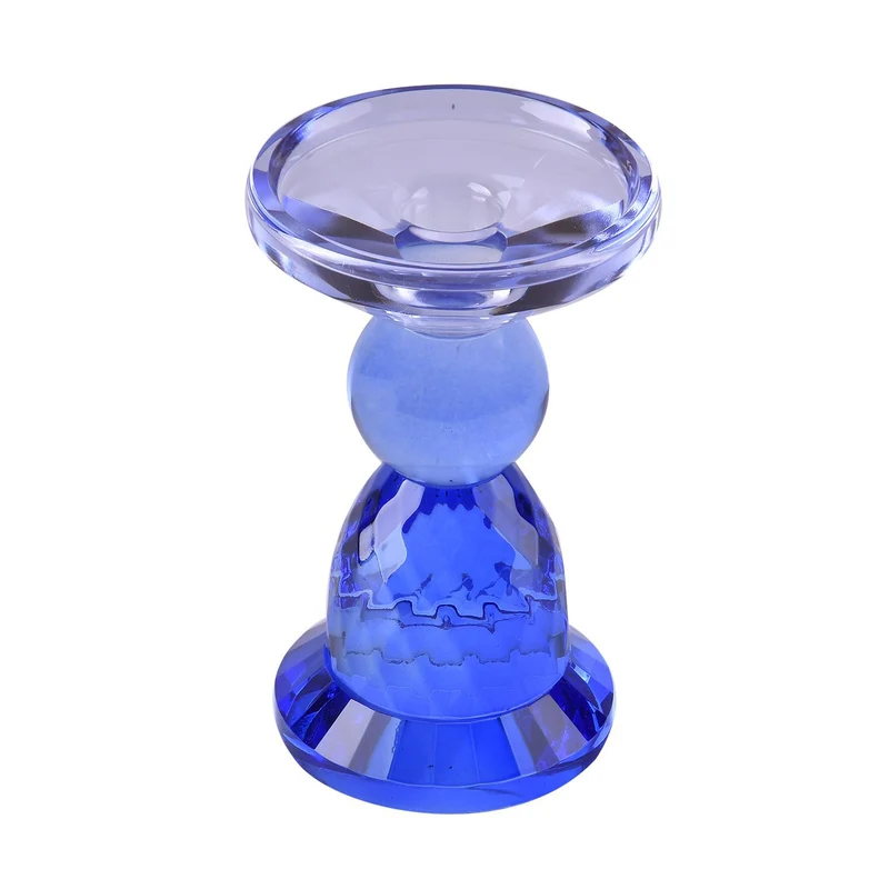 Ananasförmiger Kerzenhalter aus Glas, Größe:10x13cm, lila