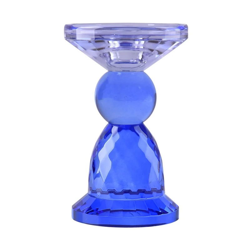 Ananasförmiger Kerzenhalter aus Glas, Größe:10x13cm, lila