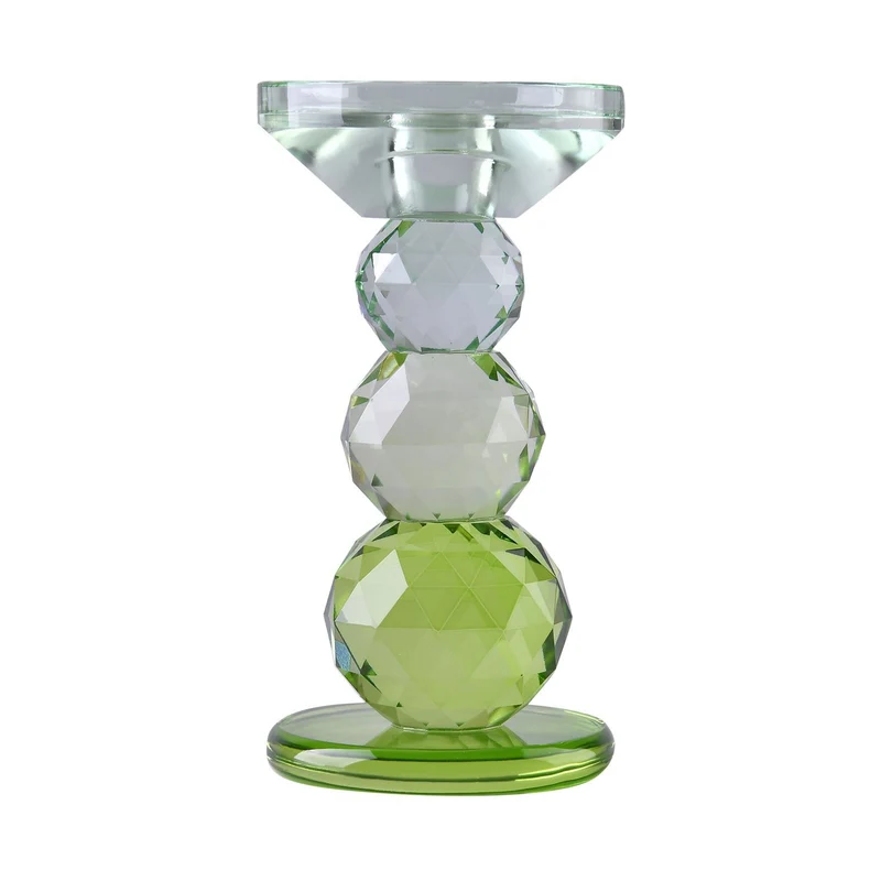 Ananasförmiger Kerzenhalter aus Glas, Größe:10x13cm, lila