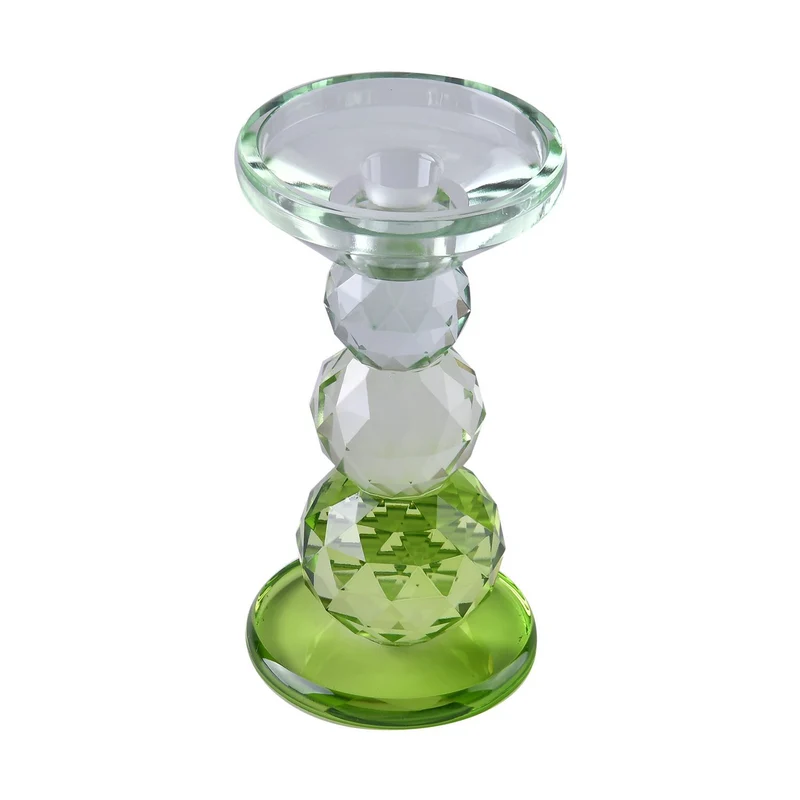 Ananasförmiger Kerzenhalter aus Glas, Größe:10x13cm, lila