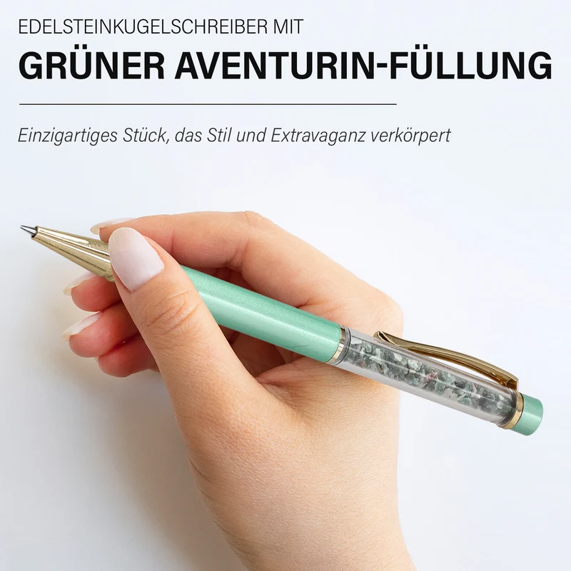 3er Exklusives Set - Sodalith - Eleganter Handstein, stilvolles Armband, und luxuriöser Kugelschreiber mit Kristallkugel