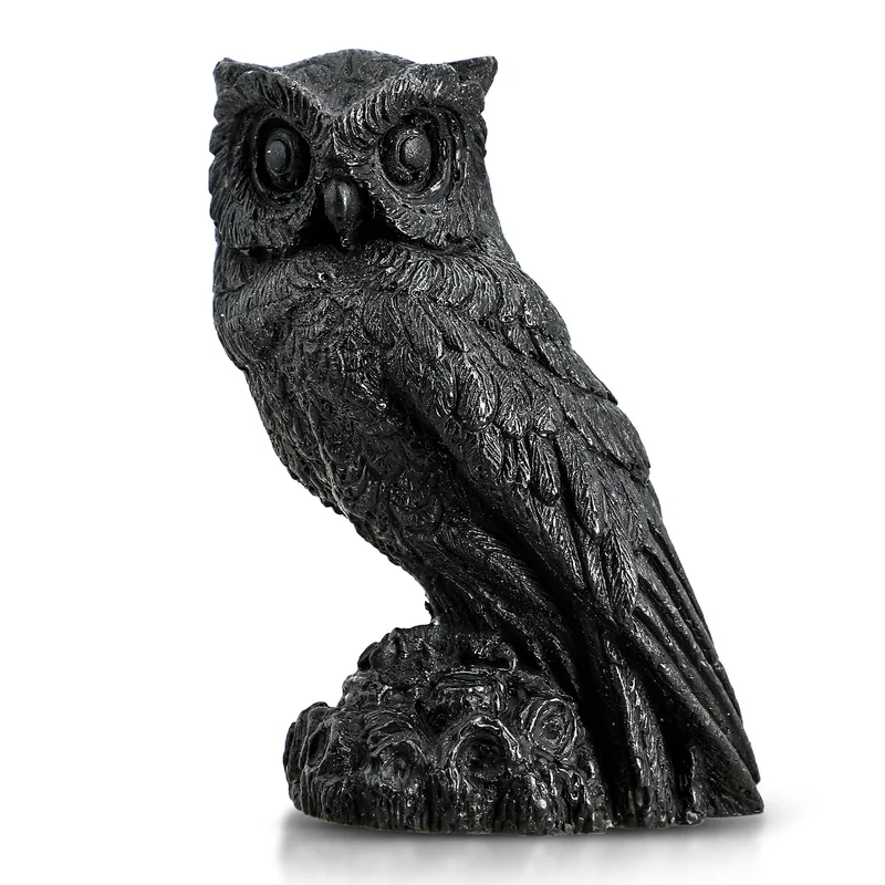Handgeschnitzte Hasenfigur aus Roh-Schungit, ca. 10 x 8 cm
