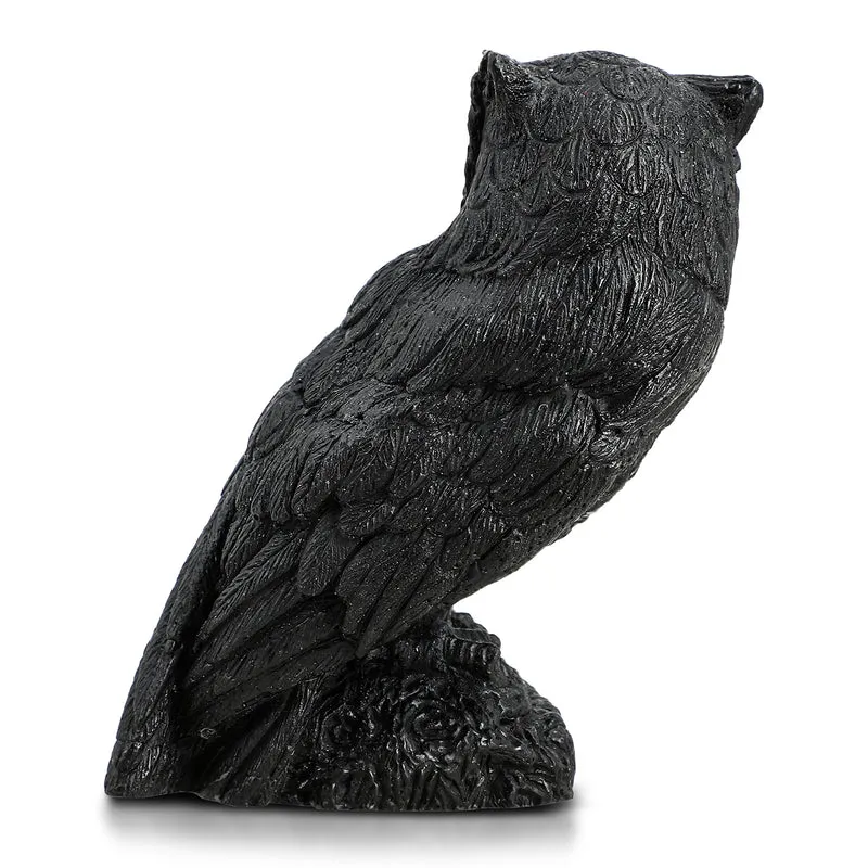 Handgeschnitzte Hasenfigur aus Roh-Schungit, ca. 10 x 8 cm
