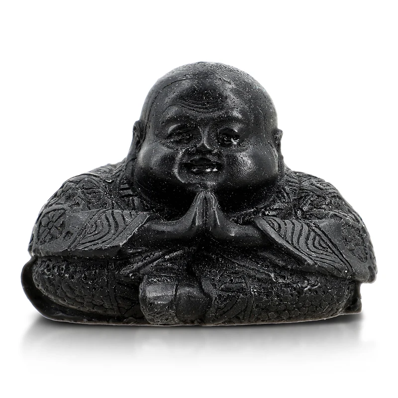 Handgeschnitzte Hasenfigur aus Roh-Schungit, ca. 10 x 8 cm