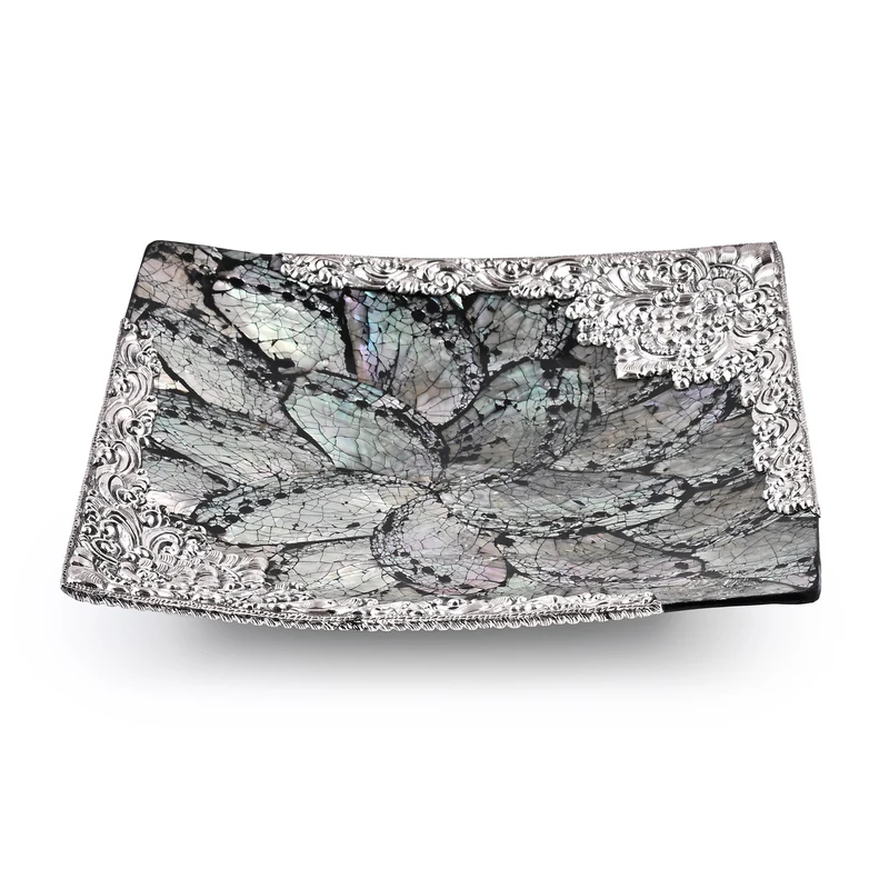 Royal Bali - Abalone Muschel Rechteckige Dekoschale 925 Silber
