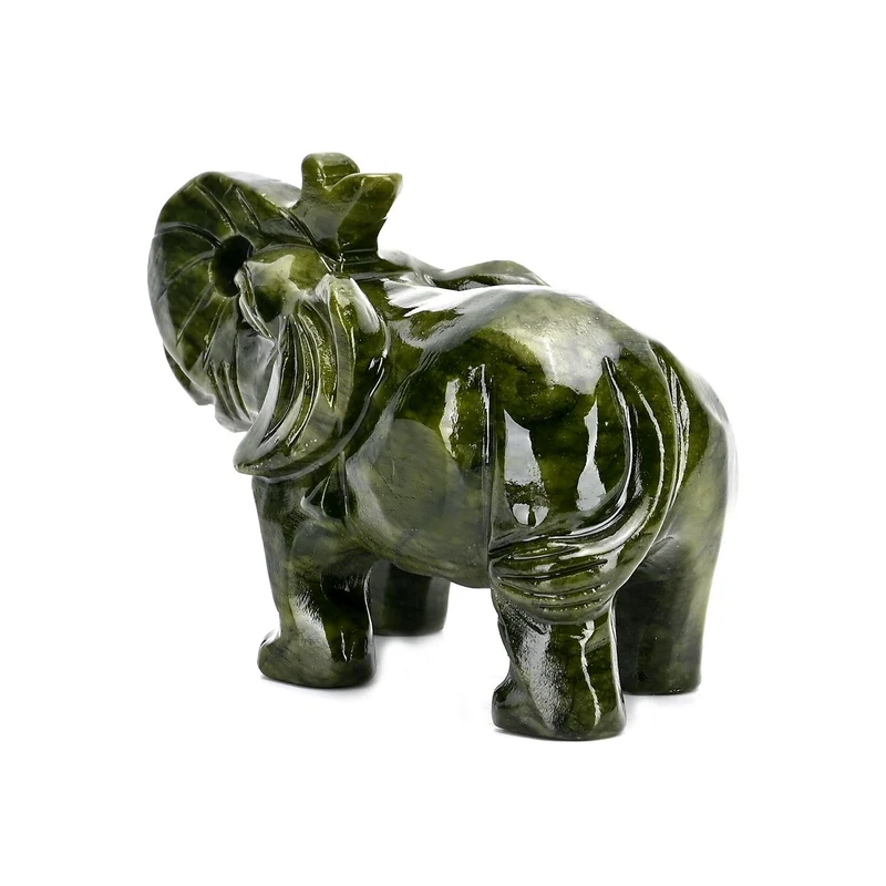 Handgefertigte Drachenfigur aus Serpentin, ca. 12 x 5 x 8 cm