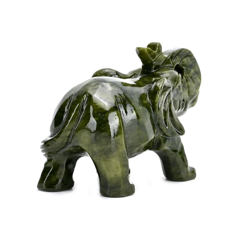 Handgefertigte Drachenfigur aus Serpentin, ca. 12 x 5 x 8 cm