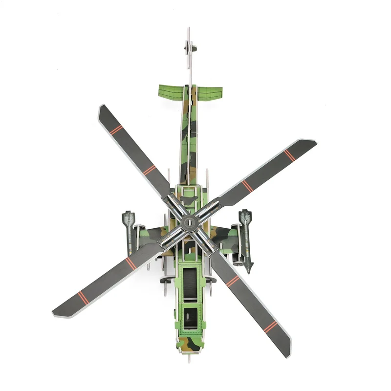 DIY 3D Set Hubschrauber zum Basteln und Dekorieren, 48x38x14 cm