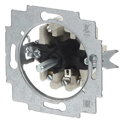 BUSCH-JAEGER 2713 U Jalousie Drehschalter zum Stellen von 3 Zuständen u. a. auch für Bewegungsmelder On/Off/Sensorbetrieb