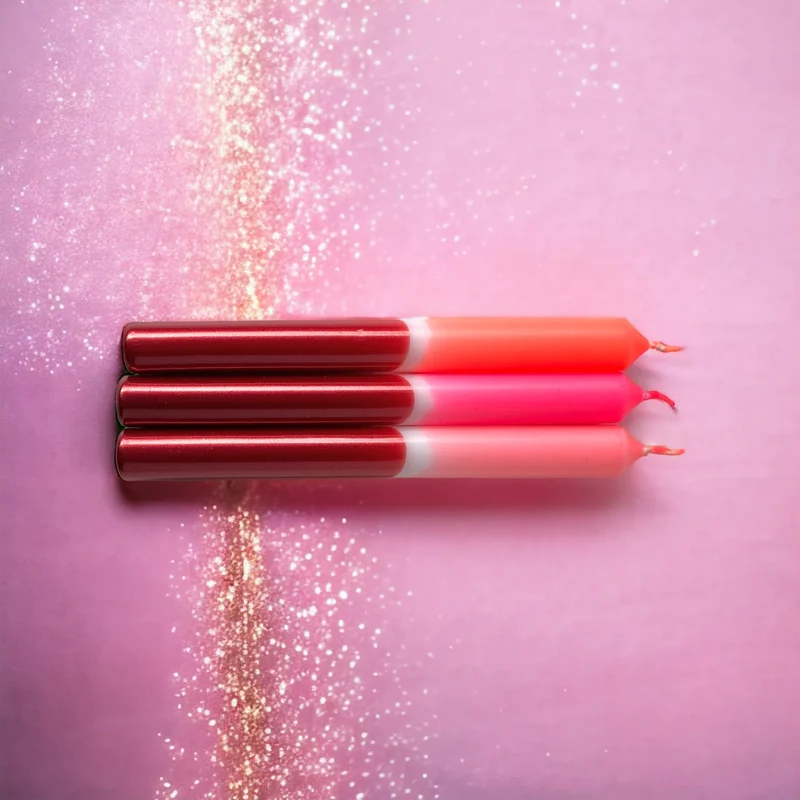 Stabkerzen “Dip Dye X-Mas Palladium” 3er-Set | pinkstories